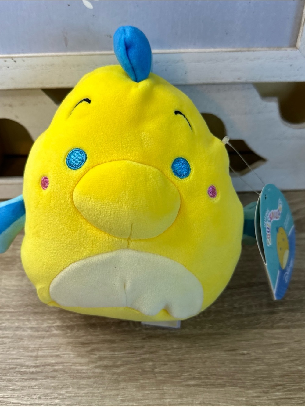 NWT Squishmallows 6.5" Disney Flounder Little Mermaid
